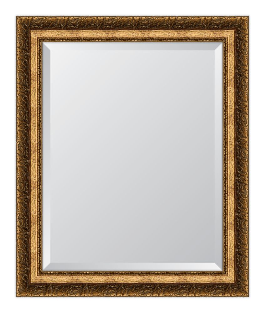 3 1/4" Ornate Gold Resin Frame Mirror