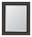 3 5/8" Bronze Rope Scoop Resin Frame Mirror