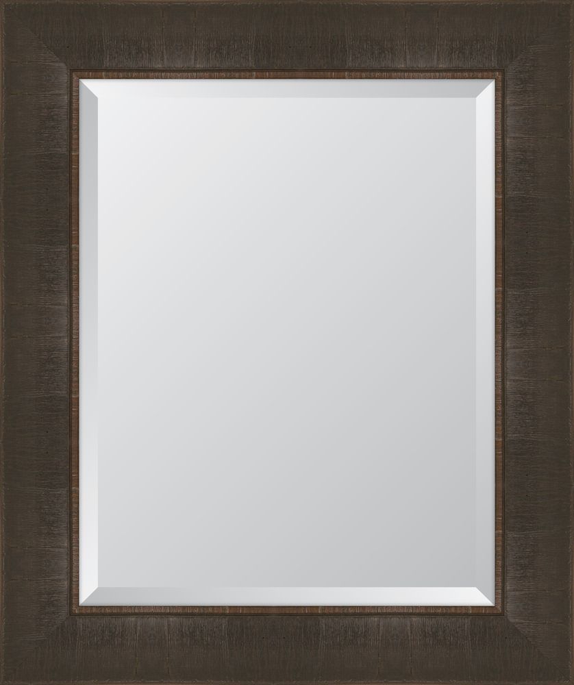 4 1/4" Espresso Scoop Montalcino Resin Frame Mirror