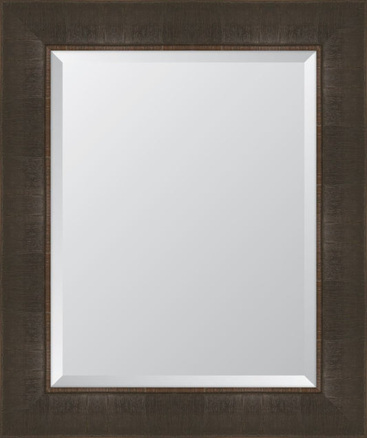 4 1/4" Espresso Scoop Montalcino Resin Frame Mirror