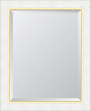 3" Flat White with Gold panel