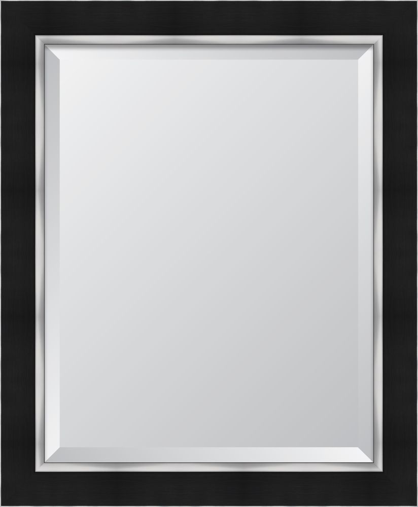 3" Flat Black with Silver panel