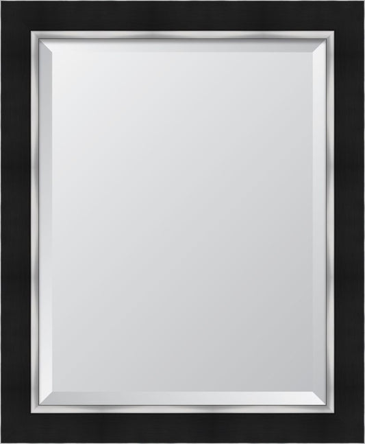 3" Flat Black with Silver panel