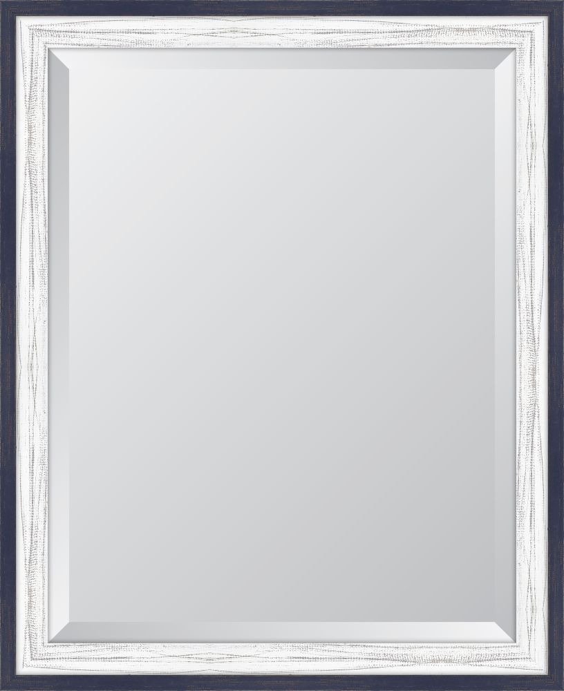 French Blue and White Mirror
