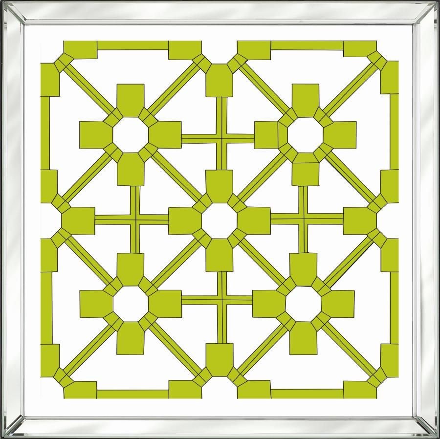 GREEN GEOMETRIC V