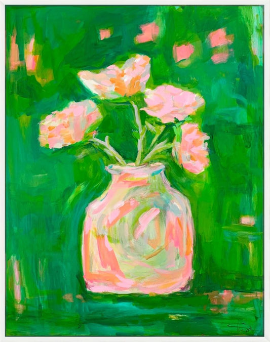 Happy Green on Canvas