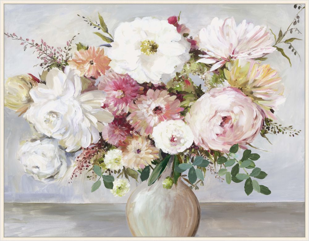 Summer Sunset Bouquet on Canvas