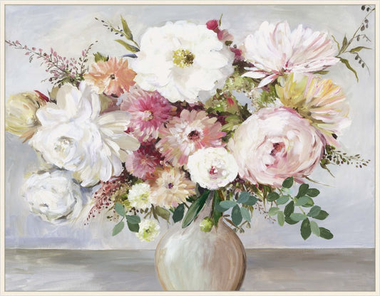 Summer Sunset Bouquet on Canvas