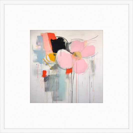 Pink Floral Abstract Collection II