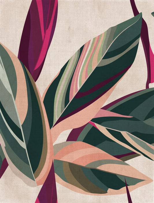 Plum Foliage I Boxed Canvas