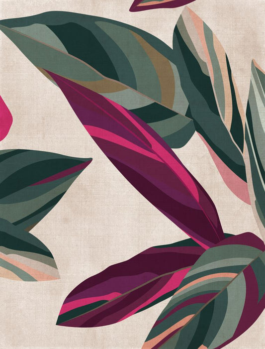 Plum Foliage II Boxed Canvas