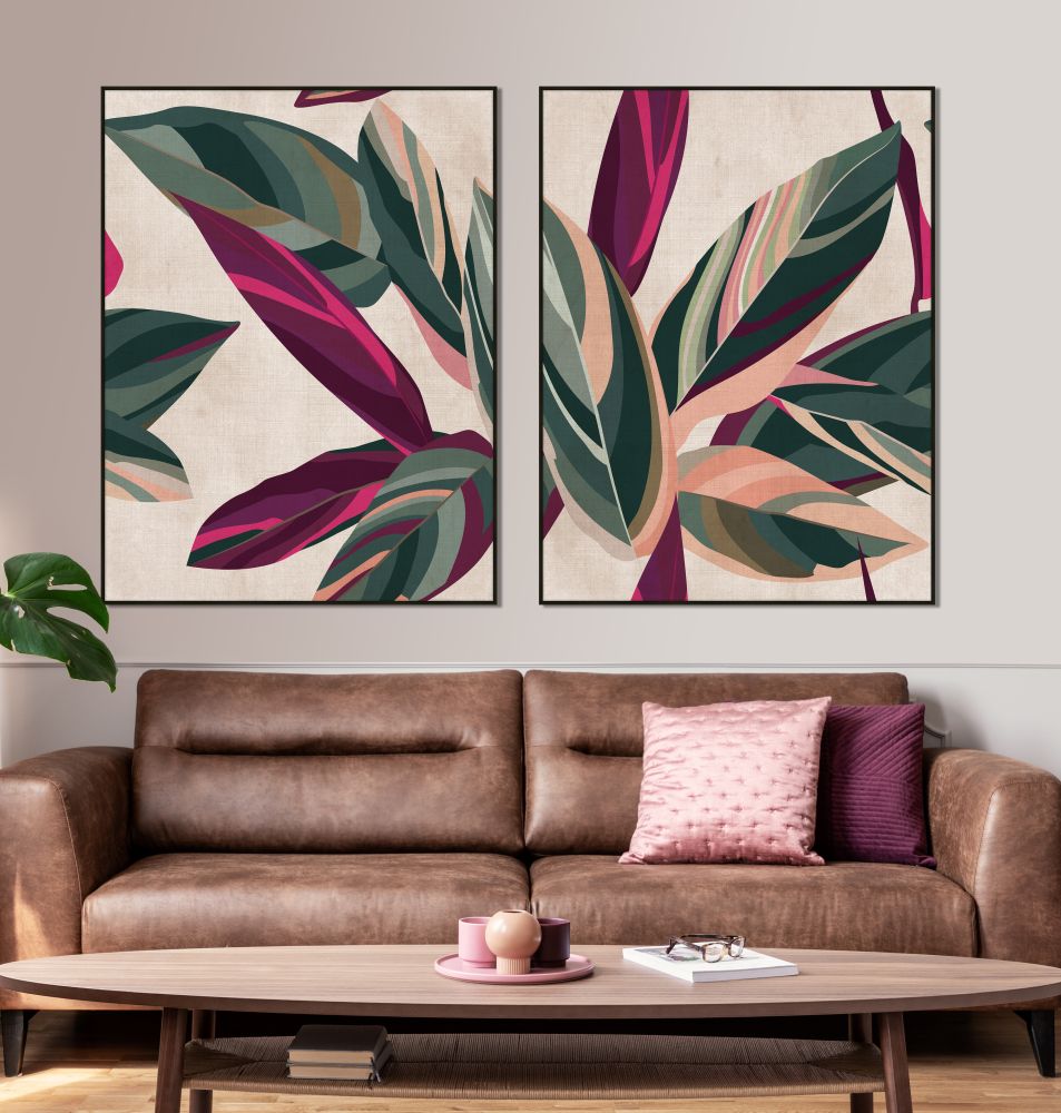 Plum Foliage II Canvas
