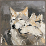 2 Wolves on Canvas