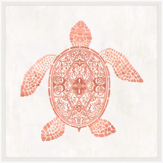 Asian Turtle Coral on White II