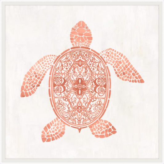 Asian Turtle Coral on White II