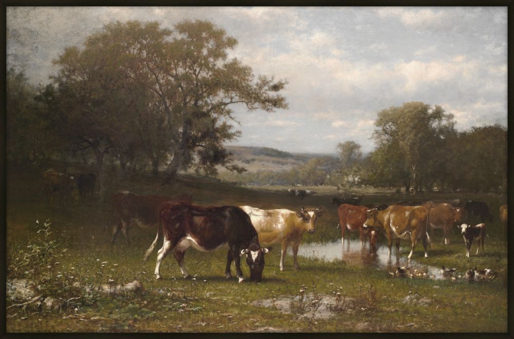 From Shifting Shade, 1887 by James M. Hart - Canvas