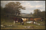 From Shifting Shade, 1887 by James M. Hart - Canvas