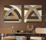 Intersecting Arcs II on Canvas
