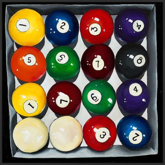 Billiards Balls  on Canvas