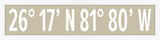 Naples Coordinates  in Moth