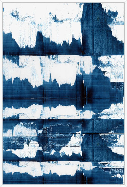 Blue Straights I on Canvas