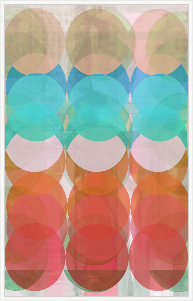 Gradient Circles I on Canvas