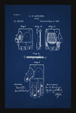 Baseball Glove Patent - Blue