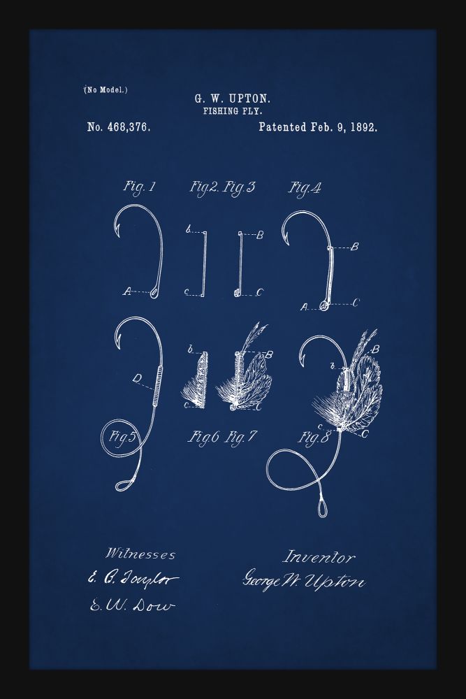 Fishing Fly Patent - Blue