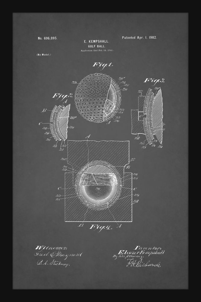 Golf Ball Patent - Grey