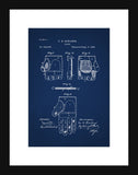 Baseball Glove Patent - Blue Small
