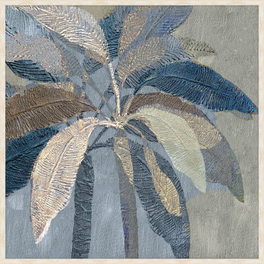 Golden Blue Palms I