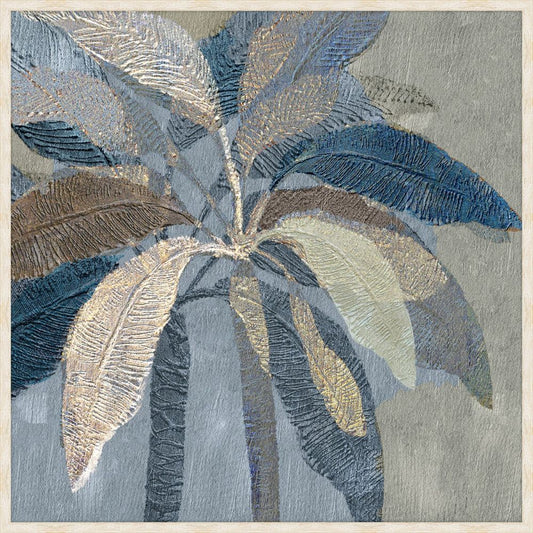 Golden Blue Palms I