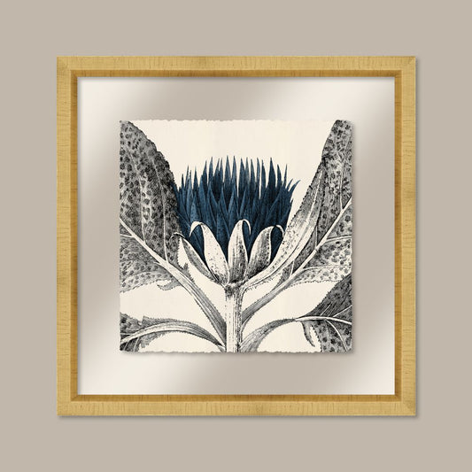 Arctium in Navy and Gold I