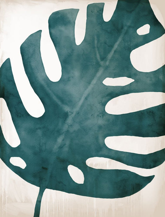 Teal Palm II Boxed Canvas