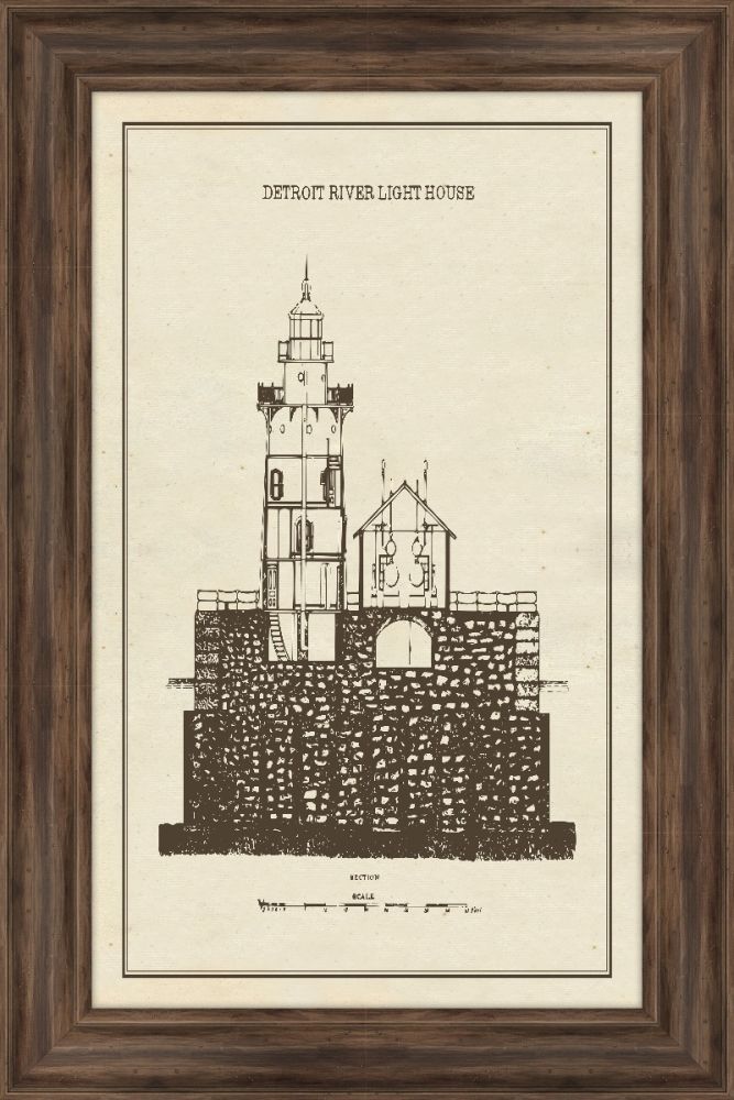 Detroit River Light House, 1885 II