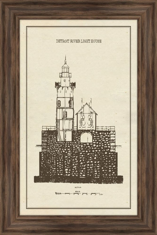 Detroit River Light House, 1885 II