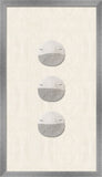 Silver-Dipped Sand Dollar on White Linen