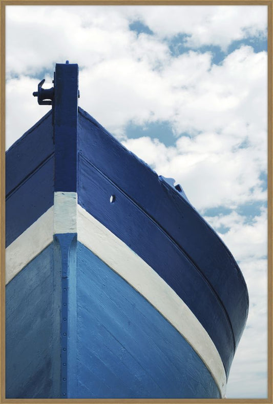 Wooden Blue Bow
