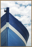 Wooden Blue Bow