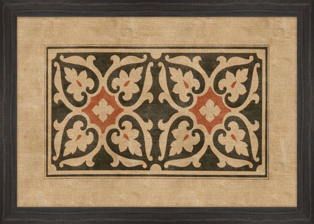 Black and Cinnamon Block Prints IV