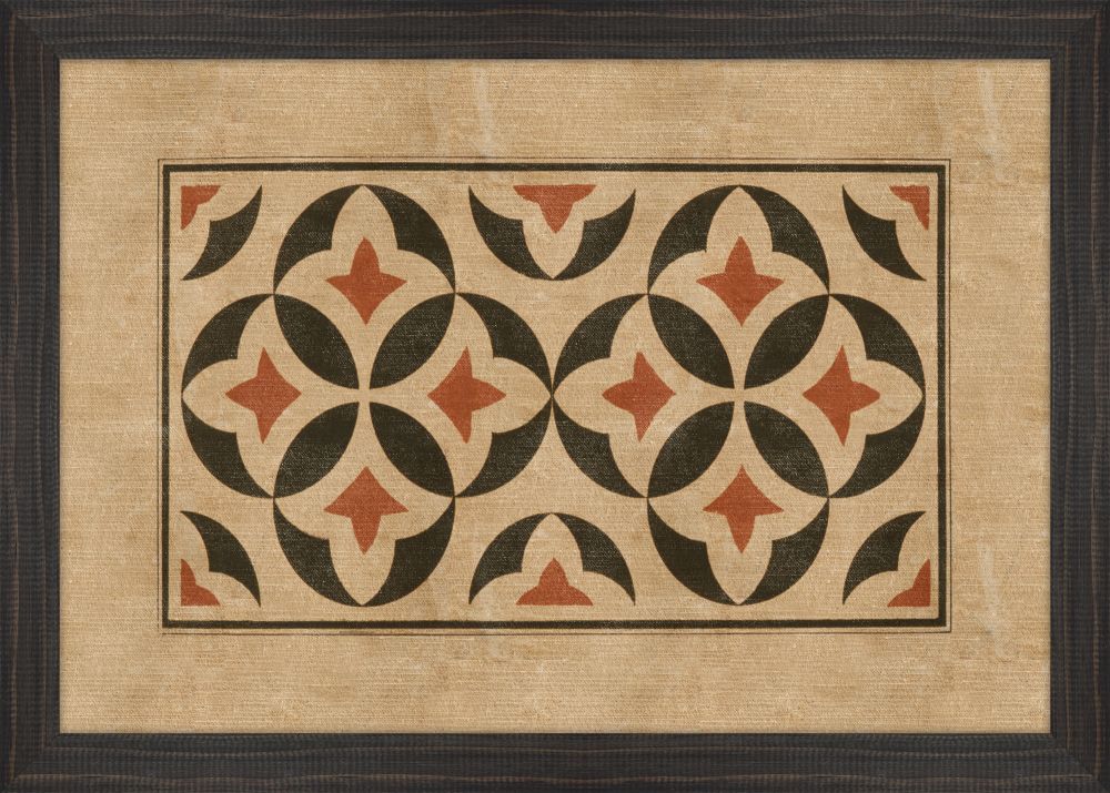 Black and Cinnamon Block Prints V