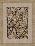 Amate Bark Marble Circles on Natural Linen