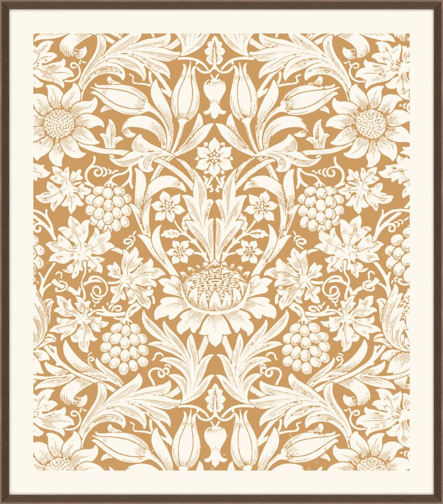 William Morris Flower Garden in Marigold