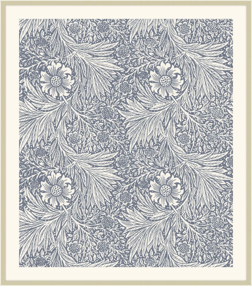 William Morris Marigold in Williamsburg Blue