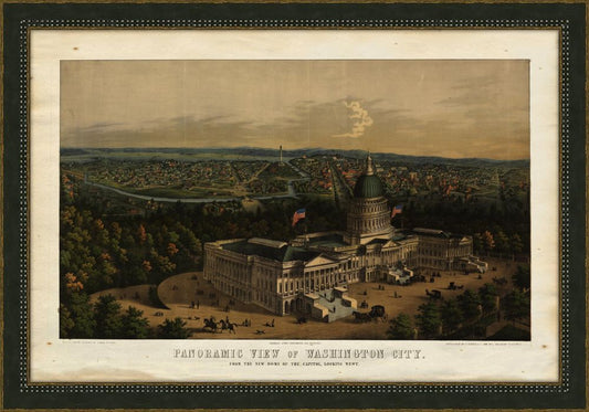 PANORAMIC VIEW OF WASHINGTON FROM THE NEW DOME