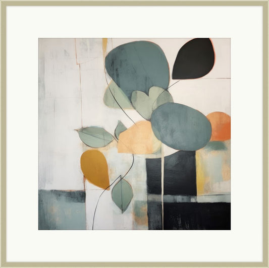Teal Abstractions I