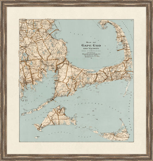 Map of Cape Cod and Vicinity, 1890-1899