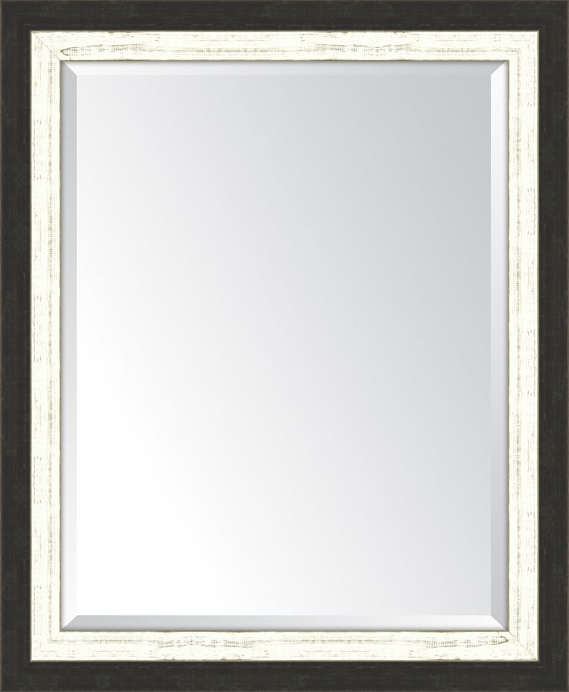 Slate Black And White Mirror