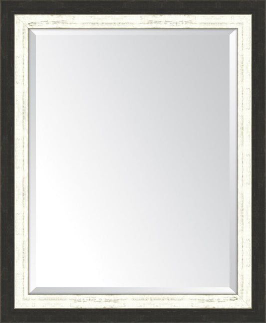 Slate Black And White Mirror