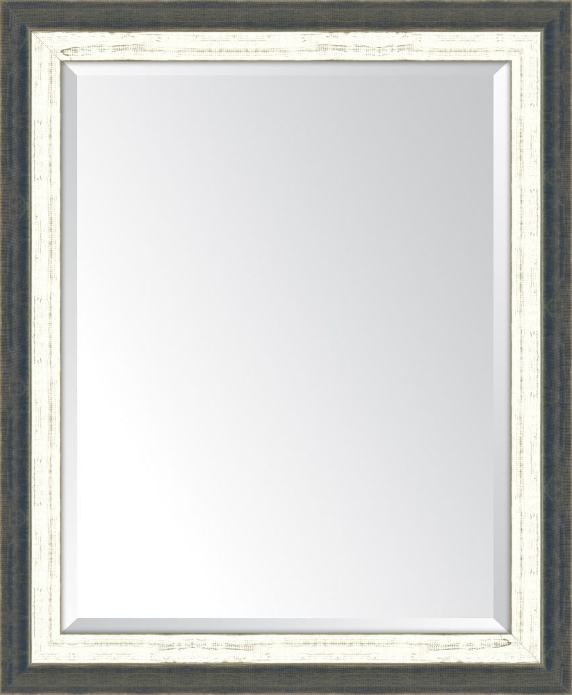 Indigo And French White Mirror